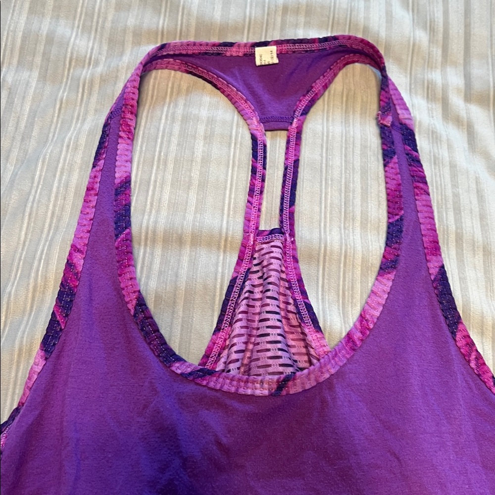 Purple Racerback Tank Top - Picture 3 of 4